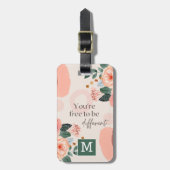 Gepersonaliseerd U bent vrij om anders citaat te z Bagagelabel (Voorkant verticaal)