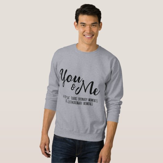 Gepersonaliseerd u & ik voor hem trui (Voorkant volledig)