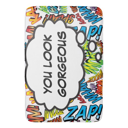 Gepersonaliseerd U ZIET ER PRACHTIG KLEURRIJK Mode Badmat (Voorkant Verticaal)