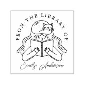 Gepersonaliseerd uit de bibliotheek van boekstempe  zelfinktende stempel (Design)