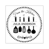 Gepersonaliseerd uit de keuken houten stempel (Afrduk)