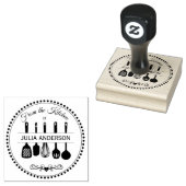 Gepersonaliseerd uit de keuken houten stempel (Gestempeld)
