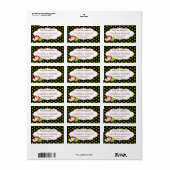 Gepersonaliseerd uit de keuken met appels etiket (Full Sheet)