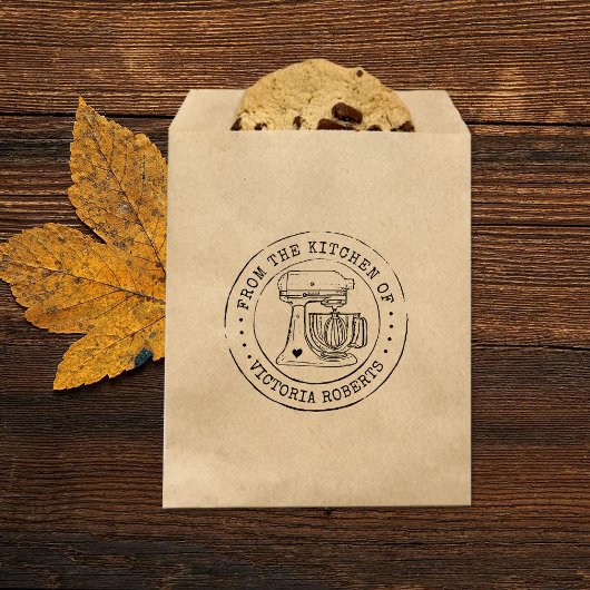 Gepersonaliseerd uit de keuken rubberstempel