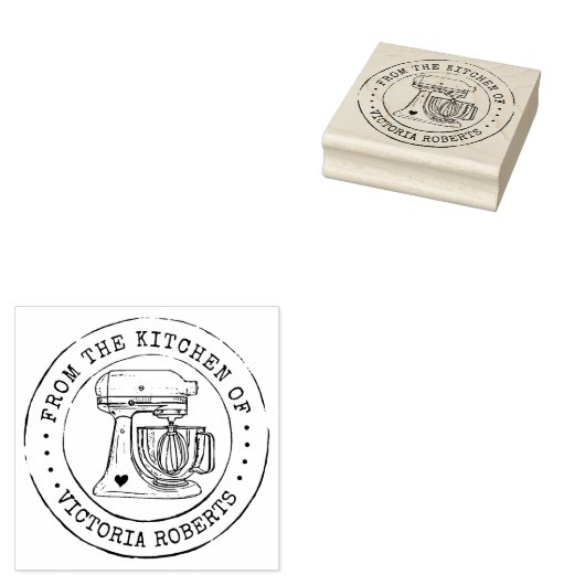 Gepersonaliseerd uit de keuken rubberstempel (Gestempeld)