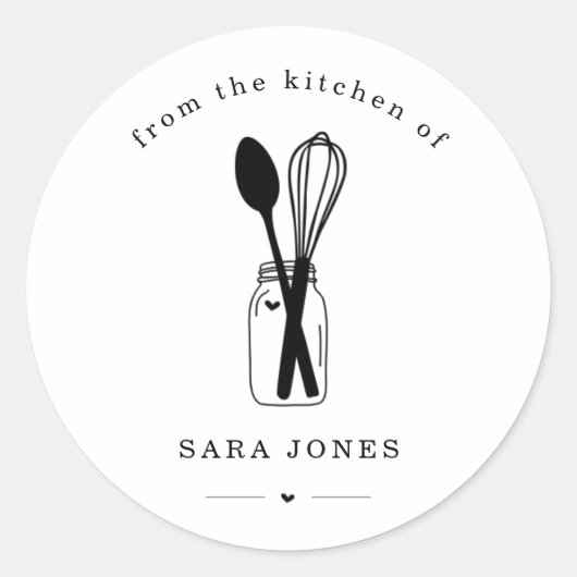 Gepersonaliseerd uit de keuken van de sticker (Voorkant)
