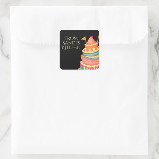 Gepersonaliseerd uit de keuken van stickers (Tas)