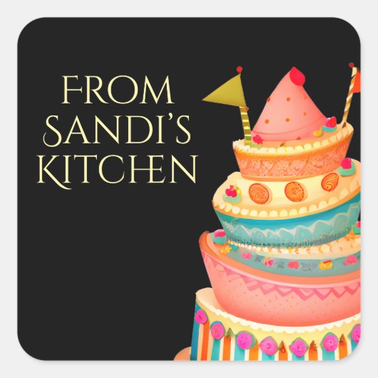 Gepersonaliseerd uit de keuken van stickers (Voorkant)