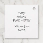 Gepersonaliseerd uit Sinterklaas Schattigee Kinder Bedankjes Labels (Achterkant)