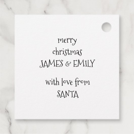 Gepersonaliseerd uit Sinterklaas Schattigee Kinder Bedankjes Labels (Achterkant)