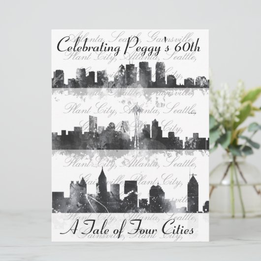 Gepersonaliseerd uitnodiging (Staand voorkant)