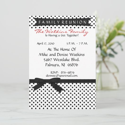 Gepersonaliseerd uitnodiging tot gezinshereniging (Staand voorkant)