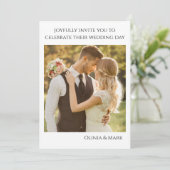 Gepersonaliseerd uitnodiging tot het uitzenden van (Staand voorkant)