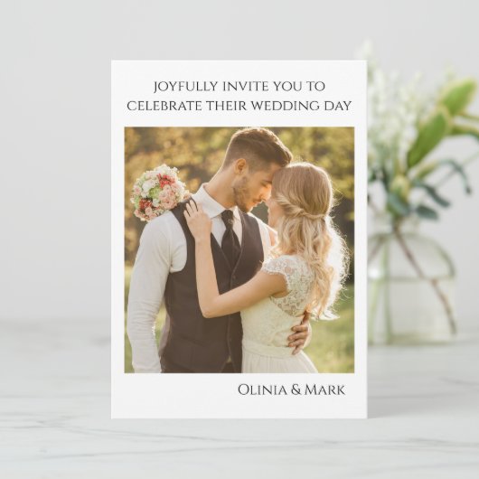 Gepersonaliseerd uitnodiging tot het uitzenden van (Staand voorkant)