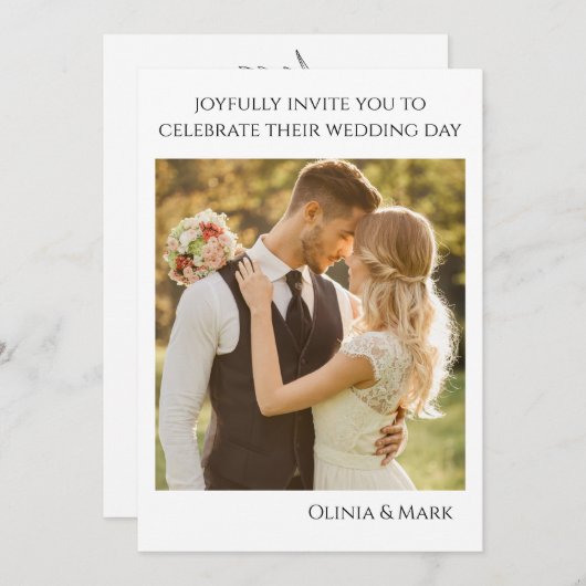 Gepersonaliseerd uitnodiging tot het uitzenden van (Voorkant / Achterkant)