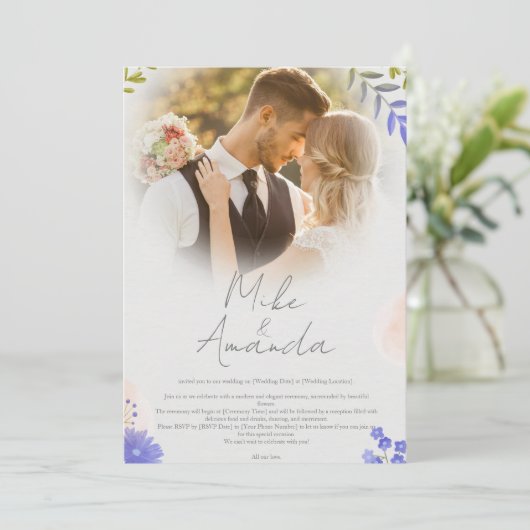 Gepersonaliseerd uitnodiging tot het uitzenden van (Staand voorkant)