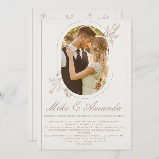 Gepersonaliseerd uitnodiging tot het uitzenden van (Voorkant / Achterkant)