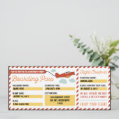 Gepersonaliseerd uitnodiging tot inscheping in een (Staand voorkant)