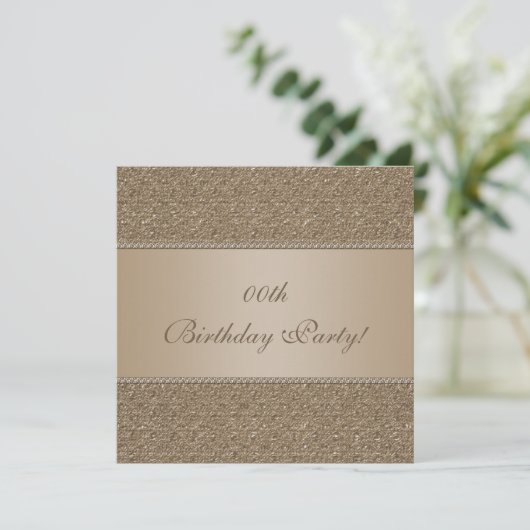 Gepersonaliseerd uitnodiging van de Birthday Party (Staand voorkant)