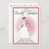 Gepersonaliseerd uitnodiging voor een bridal (Voorkant / Achterkant)