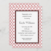 Gepersonaliseerd uitnodiging voor een bridal (Voorkant / Achterkant)