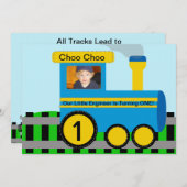 Gepersonaliseerd uitnodiging voor een fototrein (Voorkant / Achterkant)