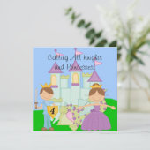 Gepersonaliseerd uitnodigingen voor verjaardagsvie (Staand voorkant)