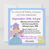 Gepersonaliseerd uitnodigingen voor verjaardagsvie (Achterkant)