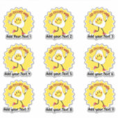 Gepersonaliseerd Uitstekend Voedsel Leraar Belonin Sticker (Voorkant)