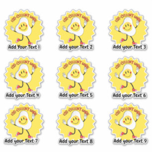 Gepersonaliseerd Uitstekend Voedsel Leraar Belonin Sticker