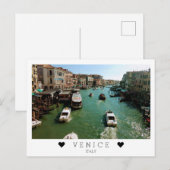 Gepersonaliseerd, uitzichten van Grand Canal, Vene Briefkaart (Voorkant / Achterkant)