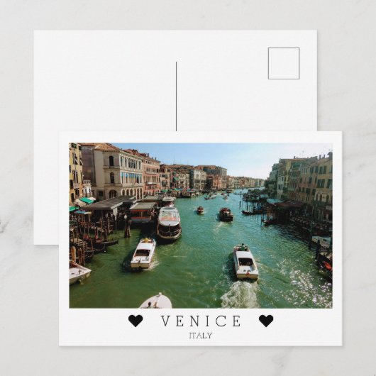 Gepersonaliseerd, uitzichten van Grand Canal, Vene Briefkaart (Voorkant / Achterkant)