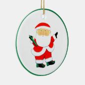 gepersonaliseerd ultimate frisbee keramisch ornament (Rechts)