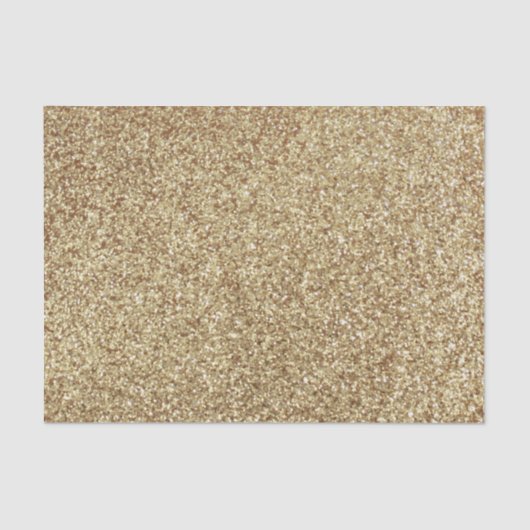 Gepersonaliseerd Unicorn Gold Glitter Tissue Papie Tissuepapier (Voorkant)