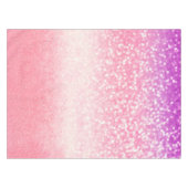 Gepersonaliseerd Unicorn Ombre Glitter tafelkleed (Voorkant (Horizontaal))