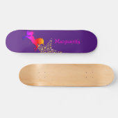 Gepersonaliseerd UNICORN Starry Paars Persoonlijk Skateboard (Horizontaal)