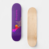 Gepersonaliseerd UNICORN Starry Paars Persoonlijk Skateboard (Voorkant)