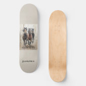 Gepersonaliseerd uniek Paard Design Skateboard (Voorkant)