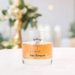 Gepersonaliseerd uniek pensioencadeau whisky glas