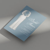 Gepersonaliseerd uniek stoffig blauw Vrijgezellenf Kaart