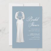 Gepersonaliseerd uniek stoffig blauw Vrijgezellenf Kaart (Voorkant)