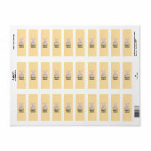 Gepersonaliseerd, uniek, Strak, & Verfijnd Etiket (Full Sheet)