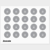Gepersonaliseerd Upload je ontwerp en tekst Ronde Sticker (Vel)