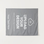 Gepersonaliseerd Upload uw ontwerp en tekst Wandkleed (Voorkant (horizontaal))