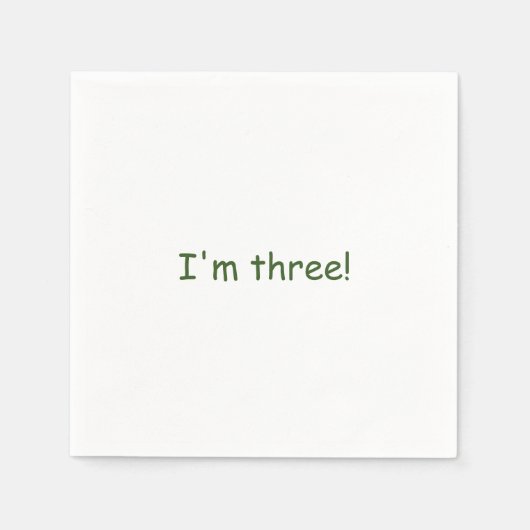 Gepersonaliseerd Upsherin Napkin Servet (Voorkant)