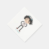 Gepersonaliseerd Upsherin Napkin Servet (Hoek)