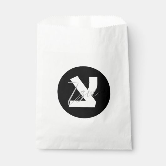 Gepersonaliseerd Upsherin Party Favor Bag Bedankzakje (Voorkant)