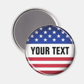 Gepersonaliseerd USA Magneet (Voorkant / Achterkant)