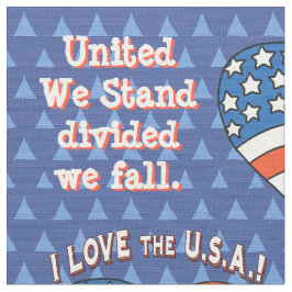 Gepersonaliseerd USA Patriottisch Ontwerp Stof