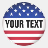 GEPERSONALISEERD USA STICKER (Voorkant)